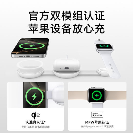 Anker安克 三合一磁吸无线充 小飞碟 B25M8 商品图2