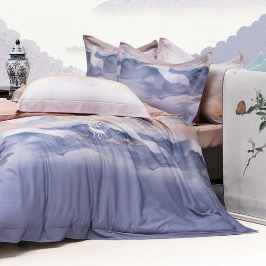 多喜爱山海经 60S贡缎磨绒四件套 山海鸣灵 商品图3