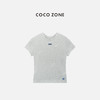 COCO ZONE 夏季简约圆领短袖T恤百搭休闲上衣CC1C1581 商品缩略图0