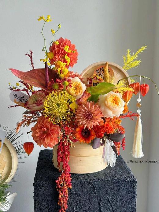 鲜花手提花篮 商品图0