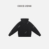 COCO ZONE早秋连帽系绳卫衣半拉链长袖口袋休闲 23C19506 商品缩略图1