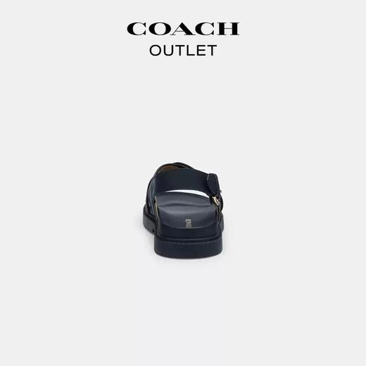 【自营】coach/蔻驰  奥莱女士经典标志CHAMBRAY香布雷平纹面料FRASER凉鞋 CT645 BHP 商品图4