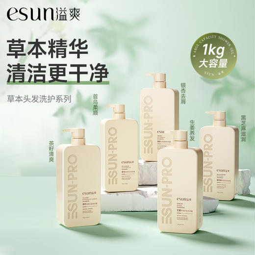 安安国际银杏去屑柔顺/黑芝麻滋润顺滑/首乌柔顺亮泽/生姜养发护发/茶树精油控油去屑/草本滋润香体沐浴露洗发露【龙菲精选】 商品图0