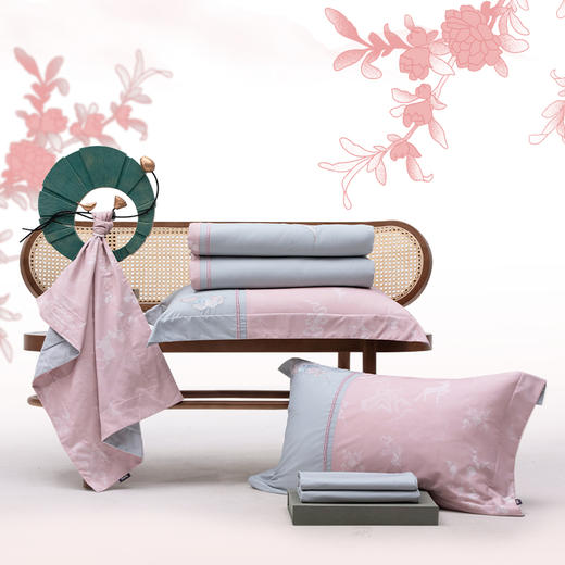 多喜爱山海经 60S贡缎磨绒四件套 月涌天河 商品图2