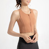 新款抗菌运动内衣女防震高强度跑步瑜伽背心裸感前拉链文胸 YNWX32-23 商品缩略图2