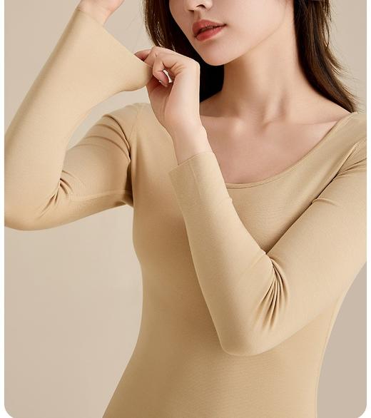 80S支莫代尔 猫人同款 秋季轻薄抗菌打底轻暖肌底衣 轻薄不臃肿保暖内衣 套装 商品图10