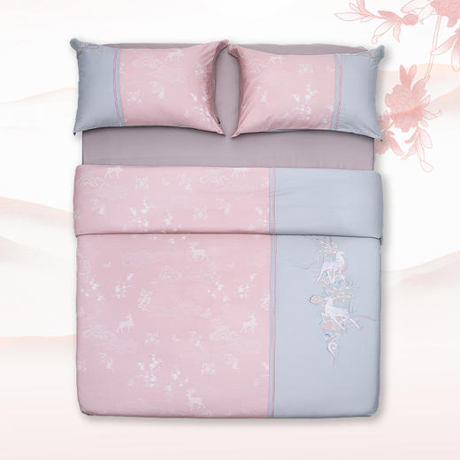 多喜爱山海经 60S贡缎磨绒四件套 月涌天河 商品图5