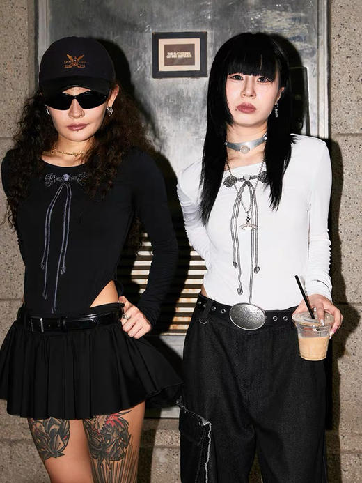 连体印花T恤 商品图0