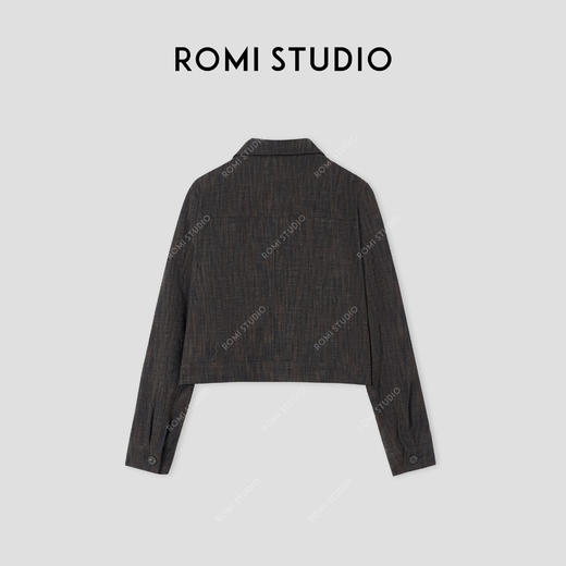 ROMI STUDIO “第五大道” 羊毛混纺花纱肌理感短夹克外套431W1072 商品图1