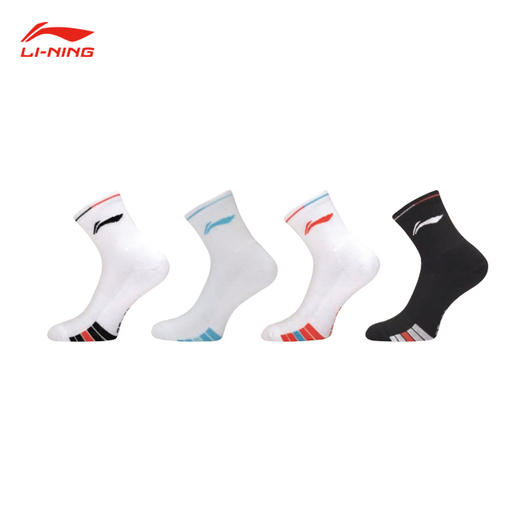 【同城】李宁 男款 中筒运动袜 AWSU083 商品图0