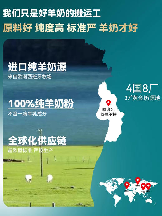 新国标宜品小羊妞妞新生儿婴幼儿宝宝配方纯羊奶粉800g【1段0~6个月】 商品图6