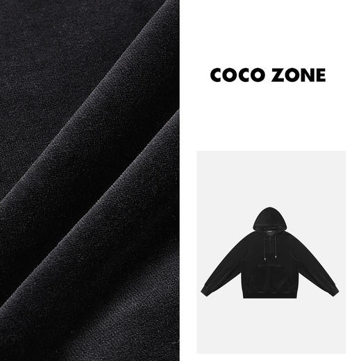COCO ZONE早秋连帽系绳卫衣半拉链长袖口袋休闲 23C19506 商品图2