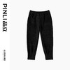 PINLI品立2024秋季新款男雪尼尔亮丝条纹直筒小脚休闲九分裤子潮B243117048 商品缩略图5