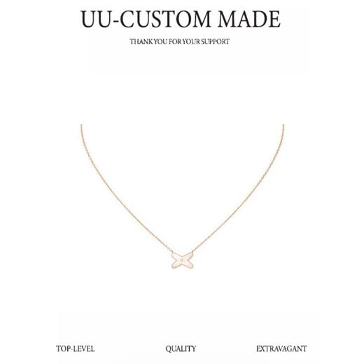 Chaumet尚美Liens结缘系列交叉单钻项链，原版定制超*（SJ） 商品图0