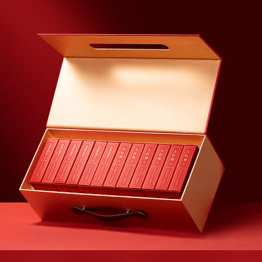 喜上华章茶礼礼盒 | 双非遗大师监制，一盒藏安溪铁观音、大红袍、正山小种、金骏眉【G】 商品图3