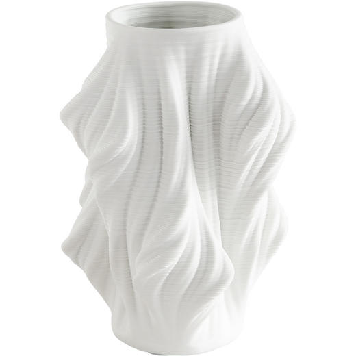 现代装饰陶瓷花瓶白色感摆件插花创意花盆入户玄关 商品图4