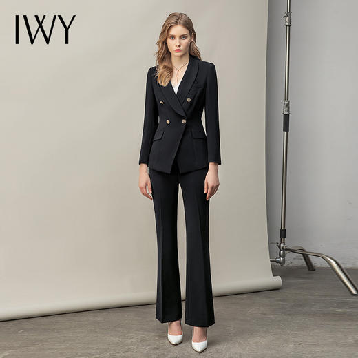 IWY/春秋款西装套装女气质时尚干练职场接待西服C14105+P34105 商品图0