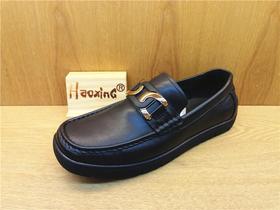 豪行秋11372825纯皮牛皮商务休闲男鞋单鞋皮鞋