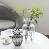 北欧简约现代冷纹质感小口透明玻璃花瓶花器插花装饰客厅家居摆件 商品缩略图4