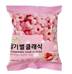 涞可草莓味五角星甜甜圈60gLIKE 딸기별클래식50g