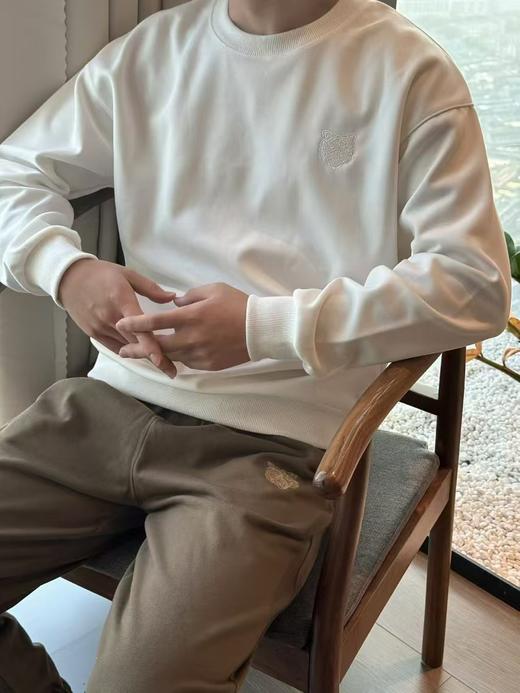 男士极度松弛感卫衣YEWAI 也外虎头刺绣7A抗菌卫衣 商品图1