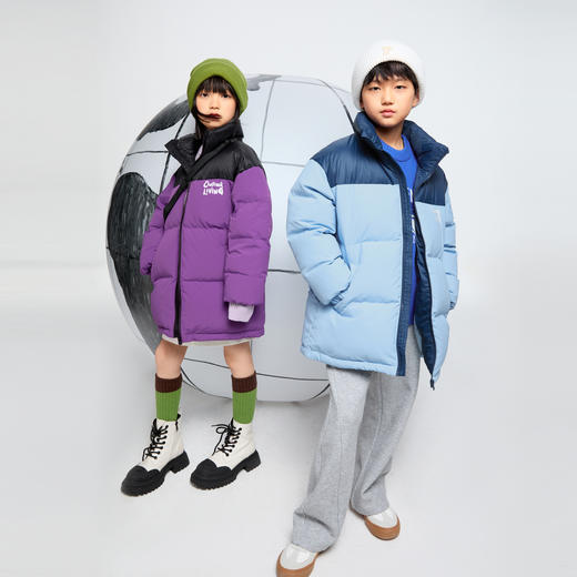 【极寒-15~-5℃】男女童中长款羽绒服外套冬季新款安奈儿童装EM445620 商品图9