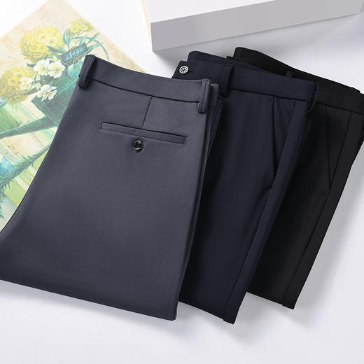 【新款DSZ】大依优型大码商务休闲裤西裤加肥加大长裤胖子裤子男士 商品图2