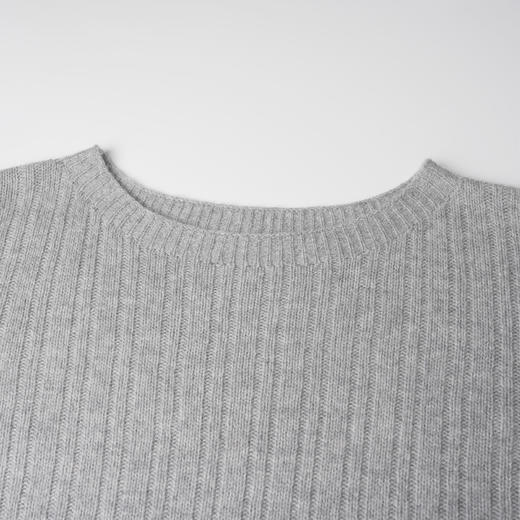 ROMI STUDIO“格雷高知”7s绵羊毛山羊绒混纺坑条针织毛衫 442T9096 商品图2