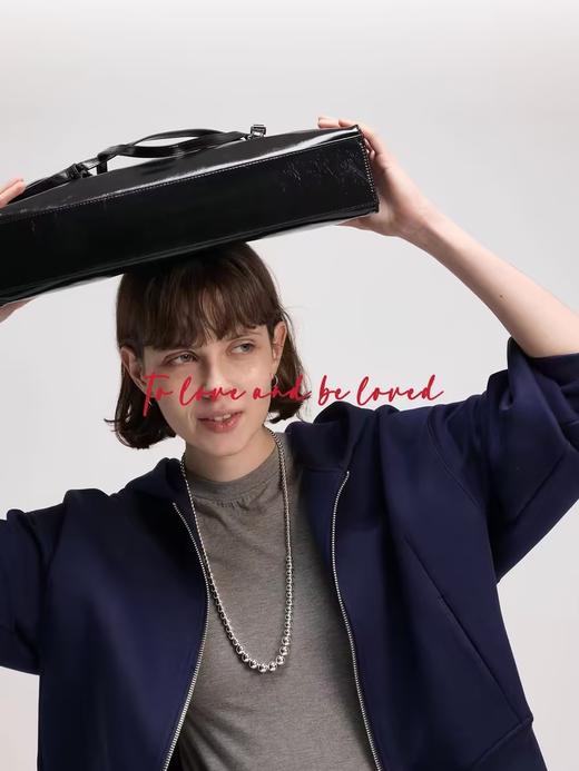 shyshystill/shy202401026/开衫好版型拉链开衫卫衣 商品图3