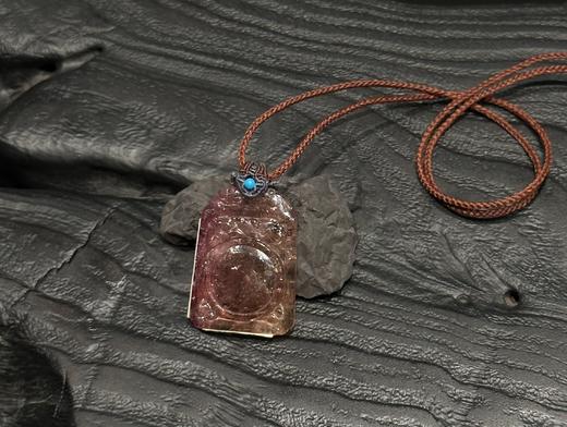 碧玺编艺吊坠项链 商品图0