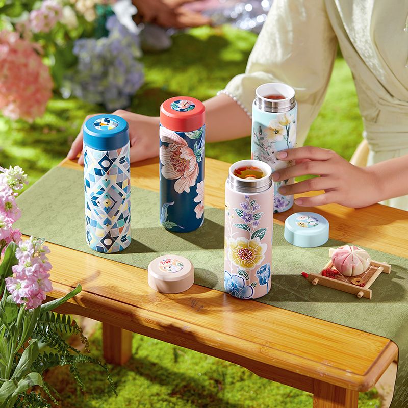 陶花缘 高颜值全陶瓷内胆保温杯