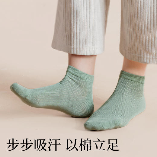 SYWY-X04  【1双】袜子女春夏款短袜纯棉抗菌女士棉袜白色春秋款防臭船袜 商品图1