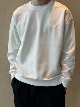 男士极度松弛感卫衣YEWAI 也外虎头刺绣7A抗菌卫衣