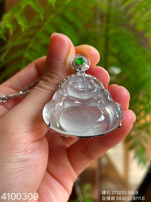 玻璃种佛公吊坠【4100309】具体价格微信咨询 商品图0