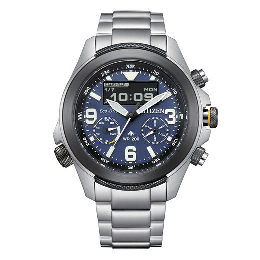 西铁城/CITIZEN运动光动能钢带男表JV1006-51L 商品图2