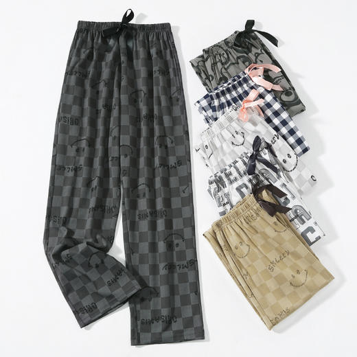 100%棉 纯棉大码宽松薄款舒适家居裤 A-4145  芬腾 商品图0