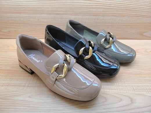 豪行真皮女鞋22349858舒适时尚低跟甜美休闲单鞋 商品图1