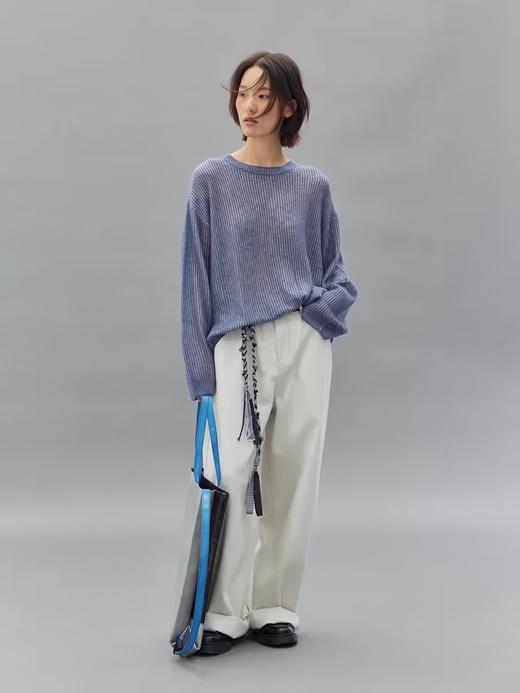 步履不停/4C13215C/薄款用慵懒风羊毛套头毛衣 商品图0