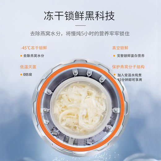 【加水炖煮15~20分钟即可享用！】鲜炖燕窝 精选雨季金丝燕盏 真材实料0添加 滋补营养 四喜盛燕【呼啦优选】媒体渠道价 商品图2