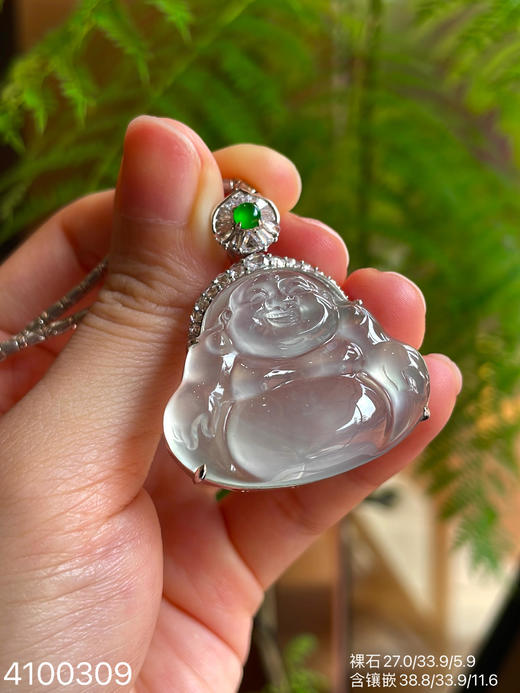玻璃种佛公吊坠【4100309】具体价格微信咨询 商品图1