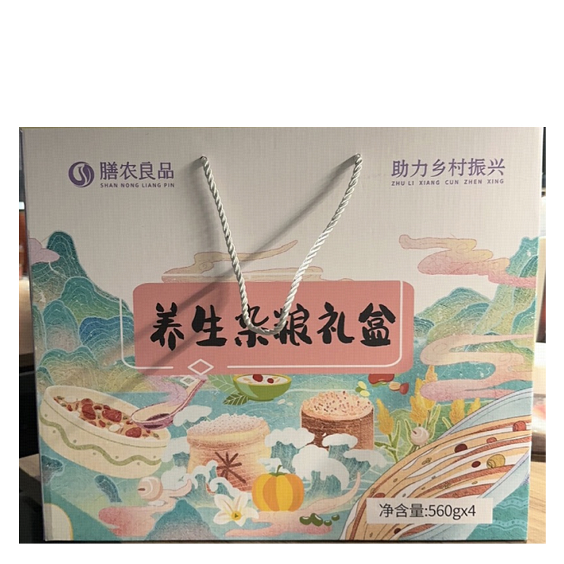 四川广元剑阁膳农良品7日营养杂粮粥(7包*80g/袋)*4袋盒装