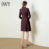 IWY/安哥拉红西装连衣裙长袖修身气质高级显瘦正式场合商务工作服Q824 商品缩略图3