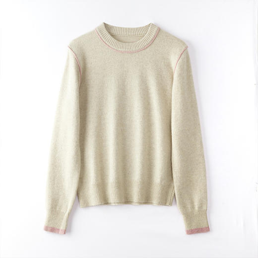 CC-J848秋冬新款针织衫宽松遮肚子慵懒风毛衣打底衫女好看毛茸茸上衣 商品图4