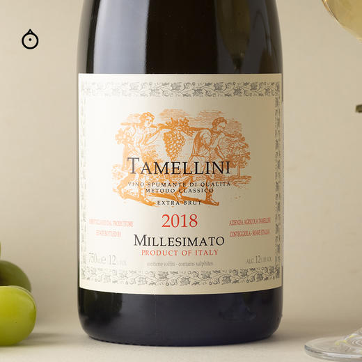 企鹅市集|意大利塔米里尼酒庄 传统法年份起泡酒2018 清新细腻蜜瓜香 商品图5