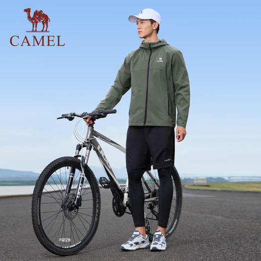 骆驼运动外套男2025秋冬新款防风防泼水连帽夹克户外防风外套女 J34CABH632_J24CZ07629_J14CZ07630 商品图2