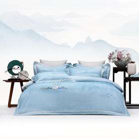 多喜爱山海经 60S贡缎磨绒四件套 竹海听风