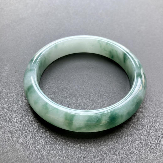 糯冰种飘花翡翠手镯53 商品图2
