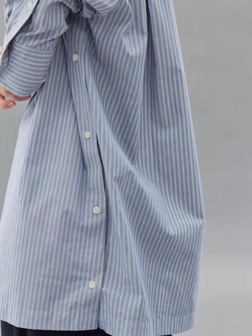 步履不停/4C11206C/初秋竖条纹休闲纯棉衬衫上衣外套 商品图3