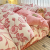 冬季【A类母婴级牛奶绒四件套】保暖加厚雕花加绒双面绒 防静电四件套 商品缩略图5