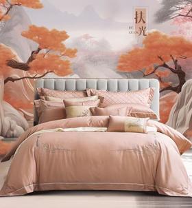 【富安娜】B座7F|/国色·素绣系列/青竹丹枫